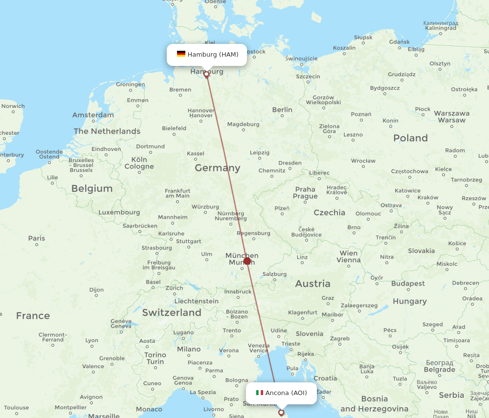 HAM-AOI flight routes