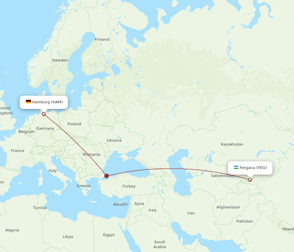 HAM-FEG flight routes