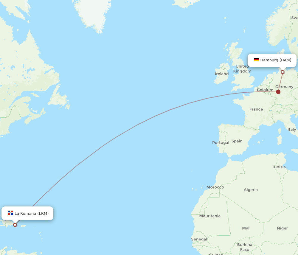 HAM-LRM flight routes