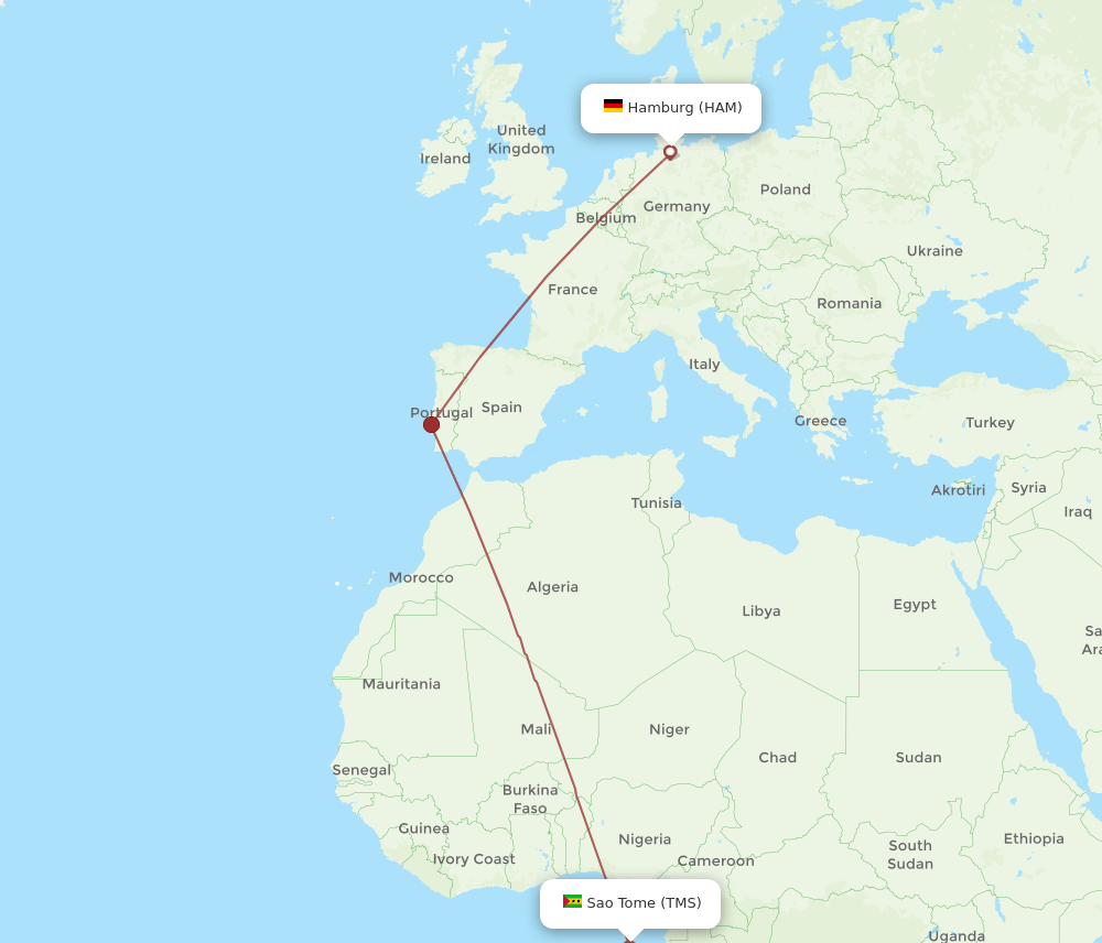 HAM-TMS flight routes