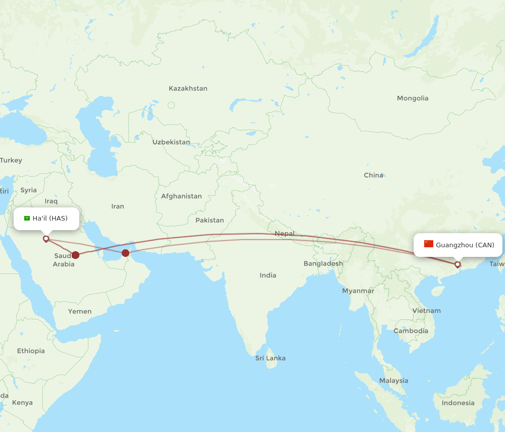 HAS-CAN flight routes