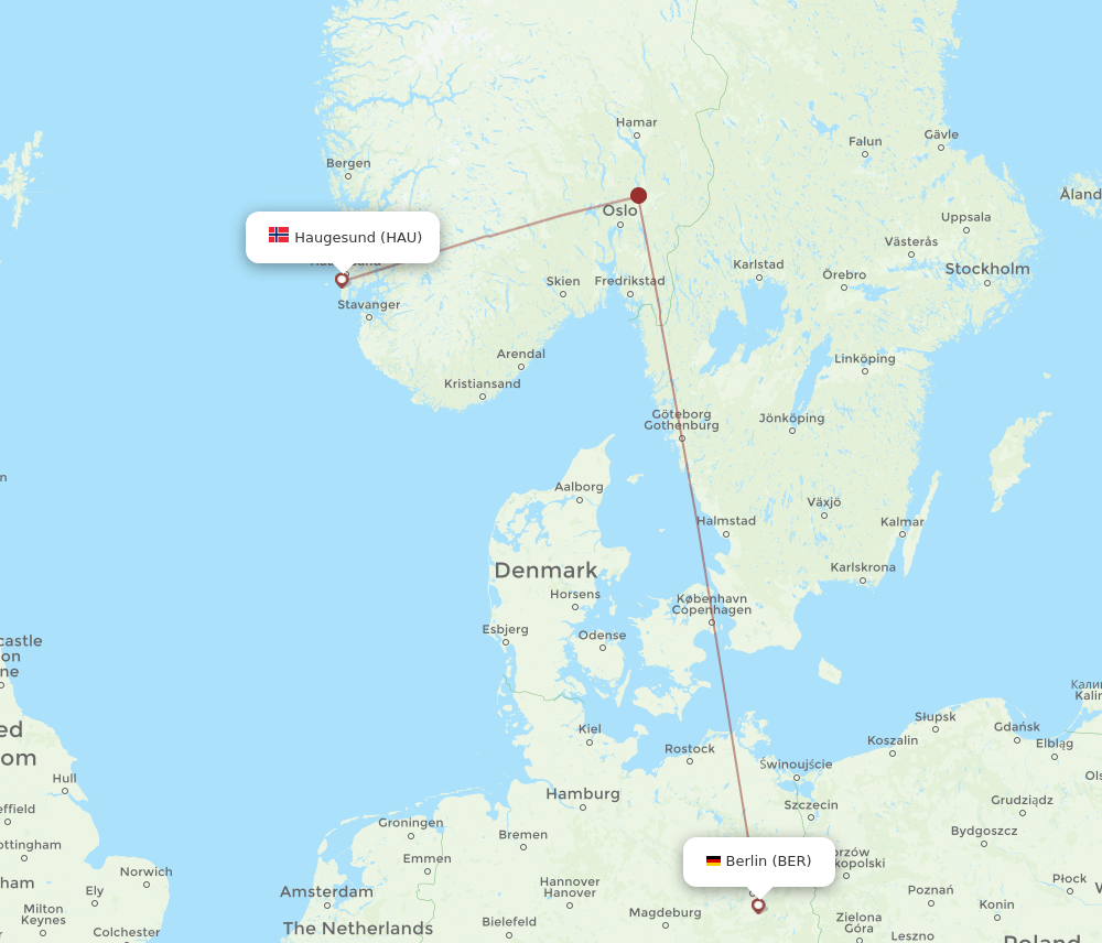 HAU-BER flight routes