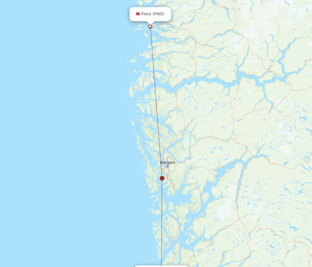 HAU-FRO flight routes
