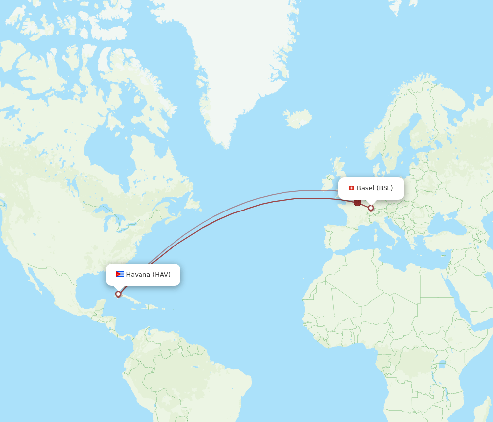HAV-BSL flight routes