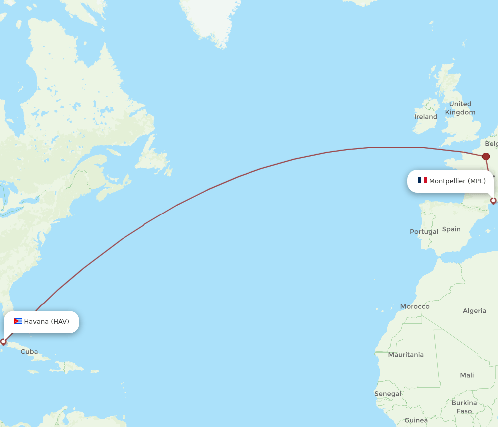 HAV-MPL flight routes
