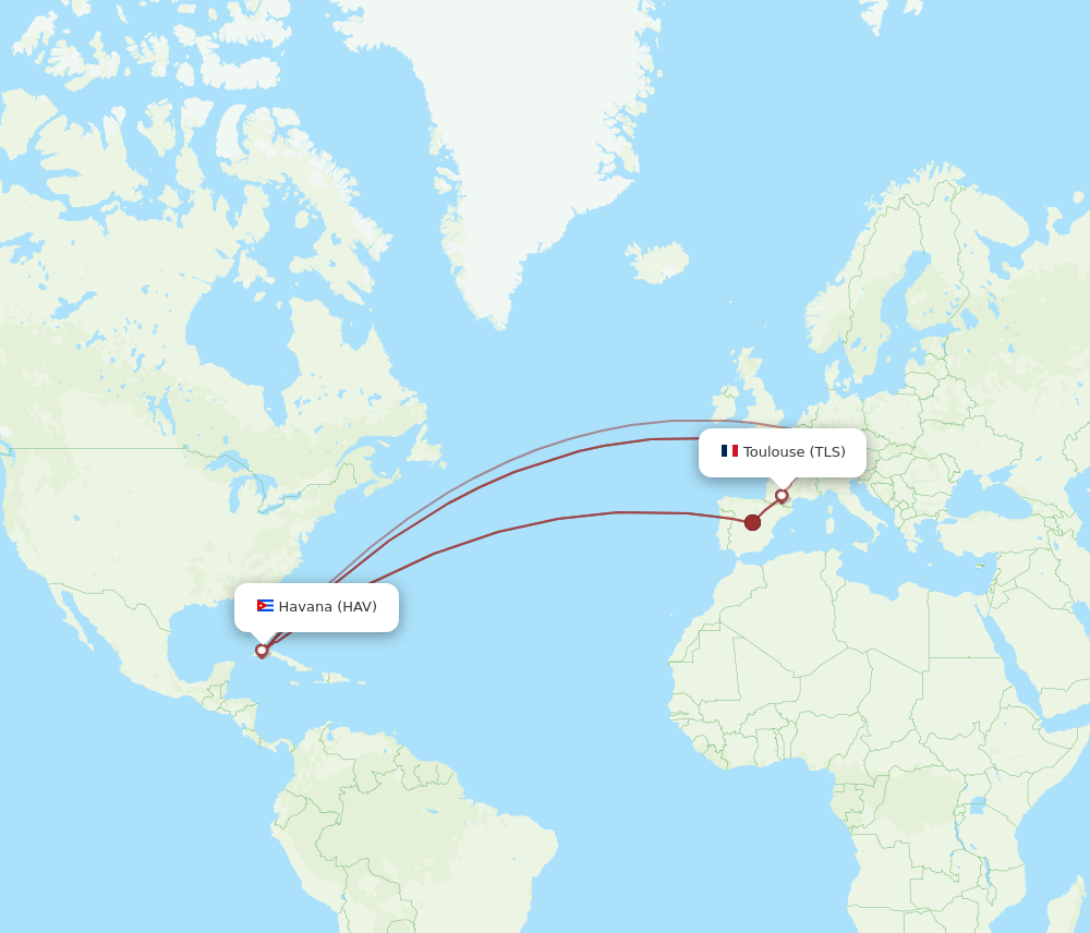HAV-TLS flight routes