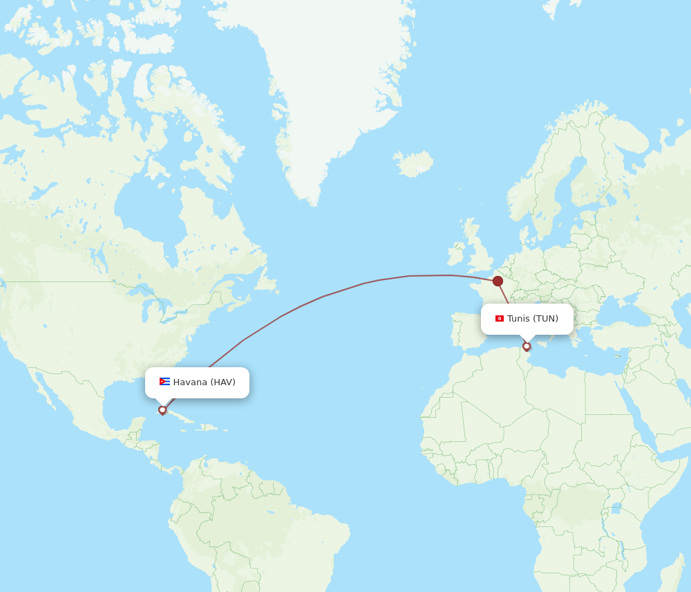 HAV-TUN flight routes