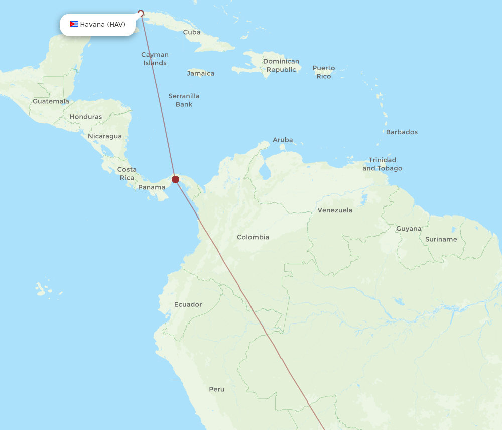 HAV-VVI flight routes