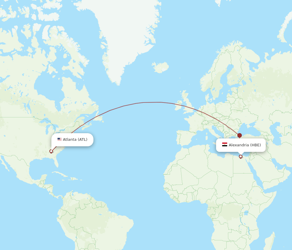 HBE-ATL flight routes