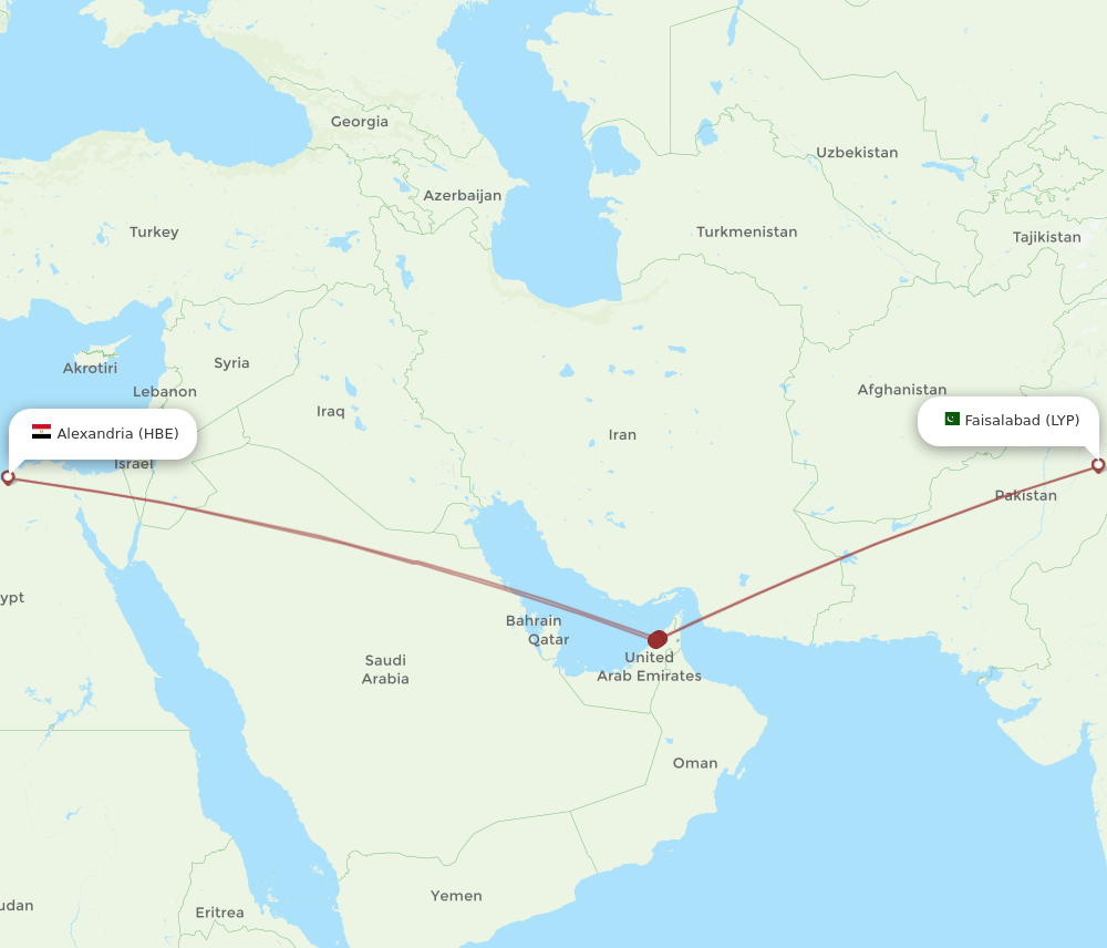 HBE-LYP flight routes
