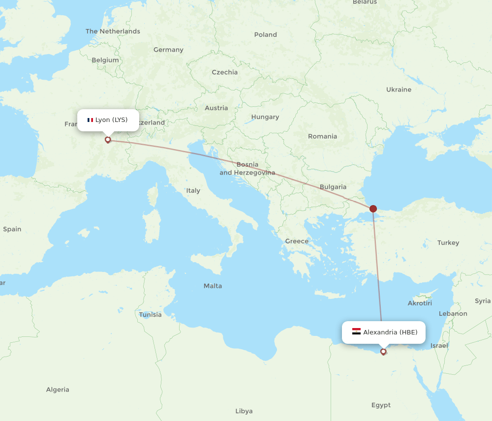 HBE-LYS flight routes