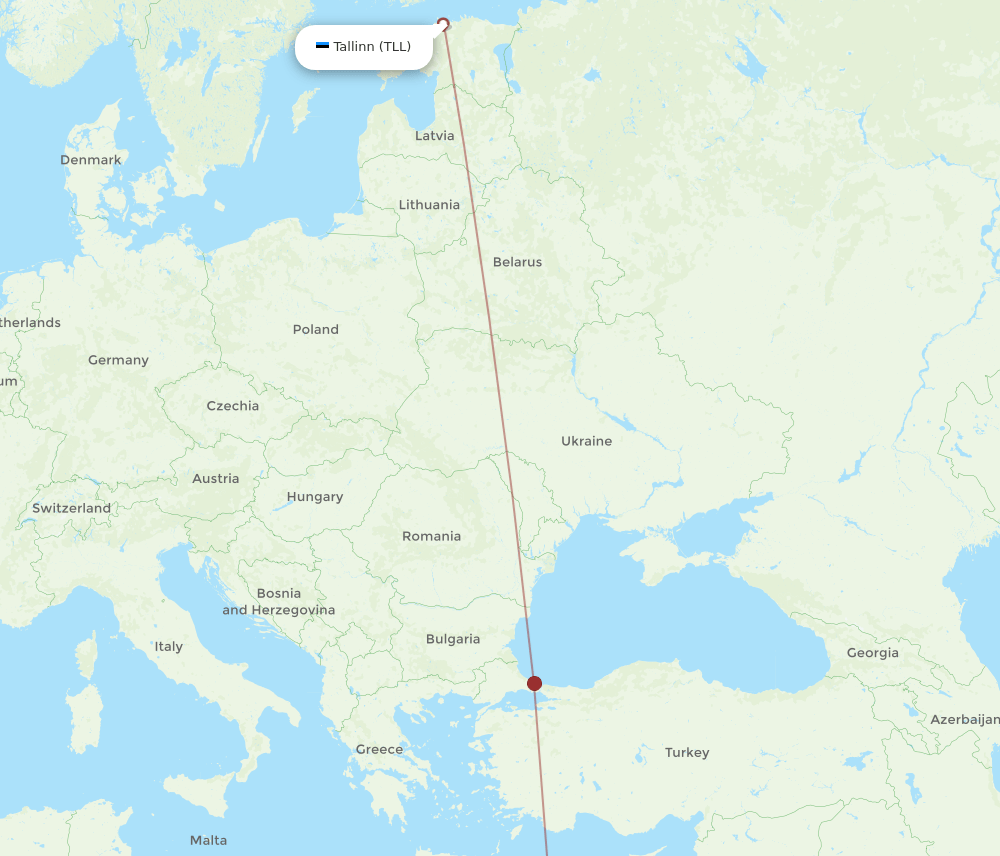 HBE-TLL flight routes
