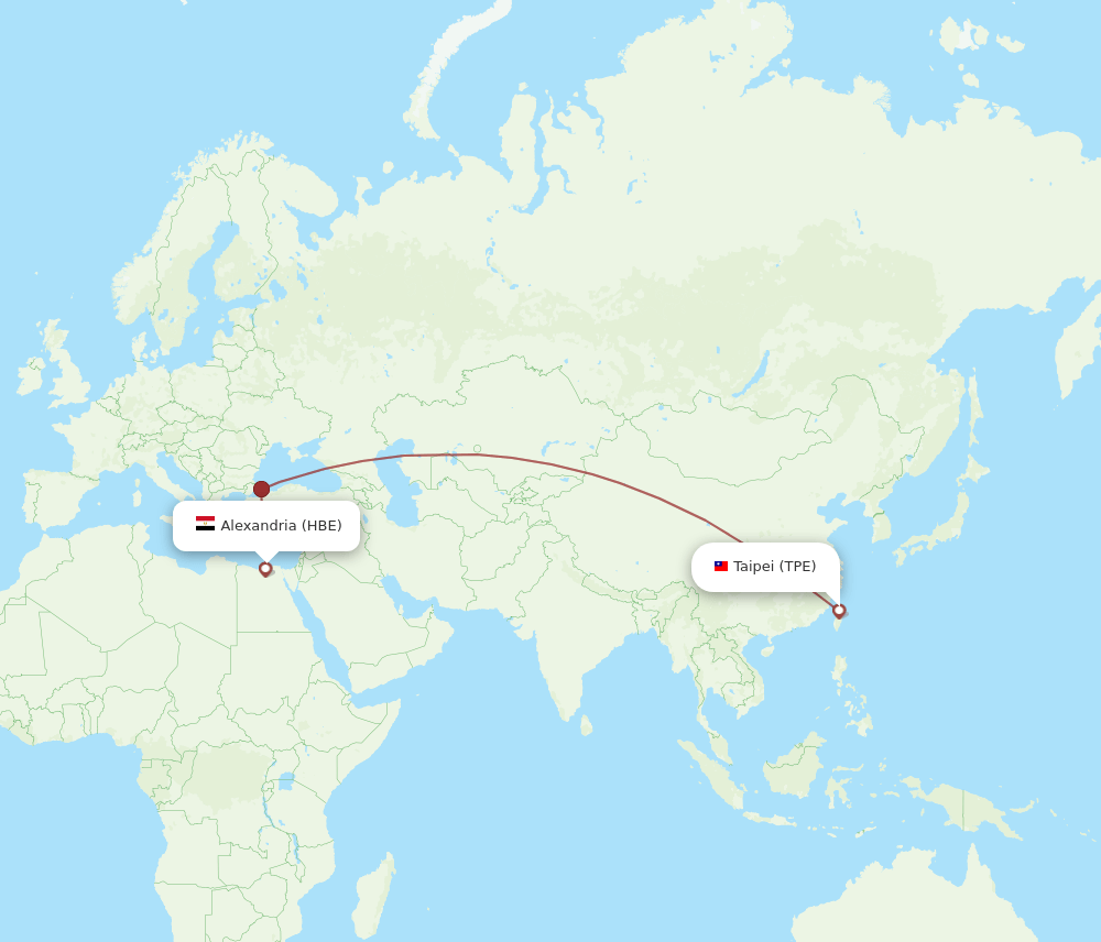 HBE-TPE flight routes