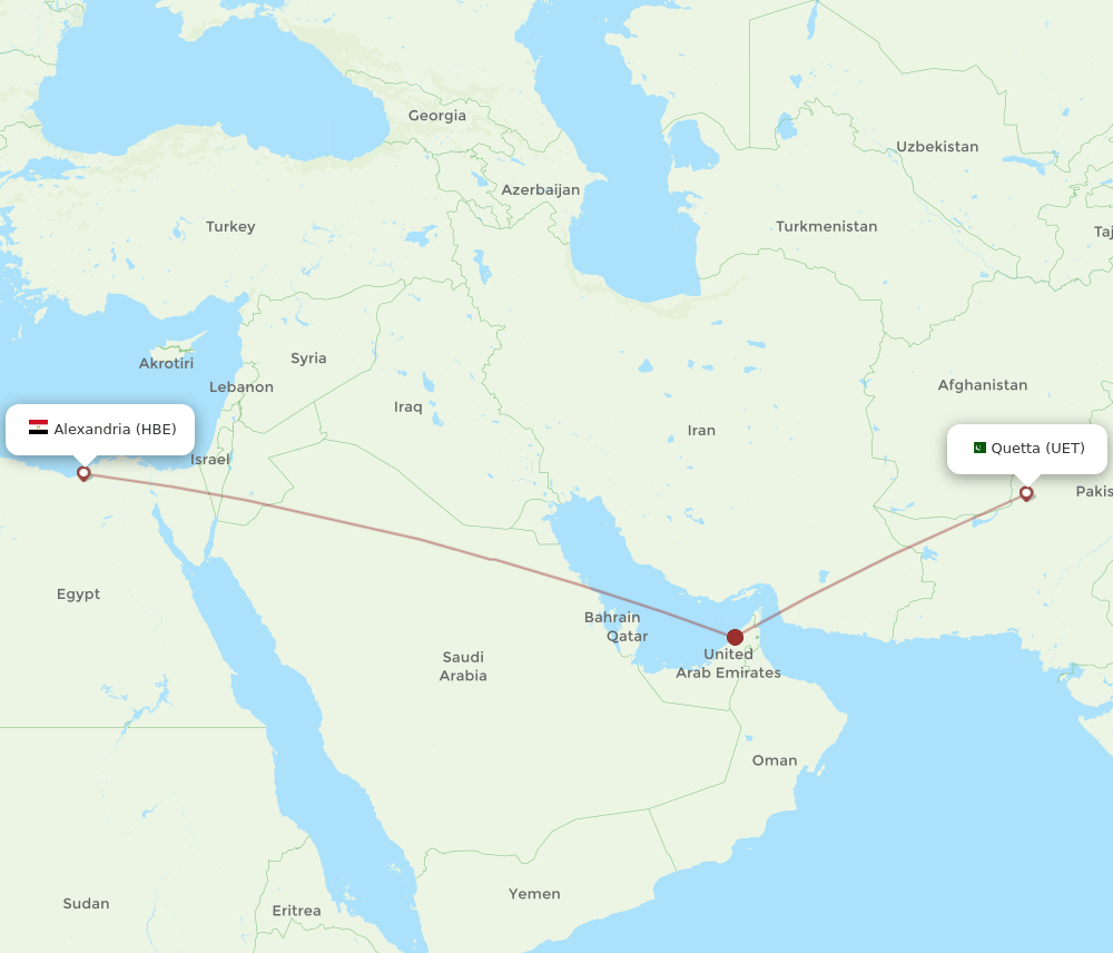 HBE-UET flight routes