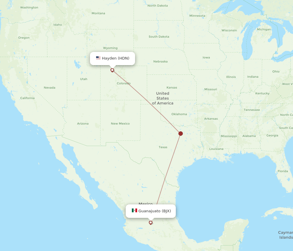 HDN-BJX flight routes