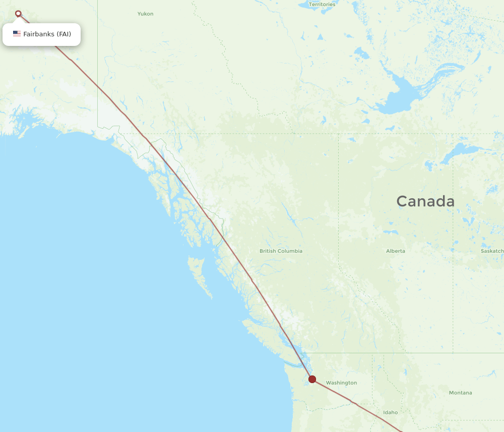 HDN-FAI flight routes