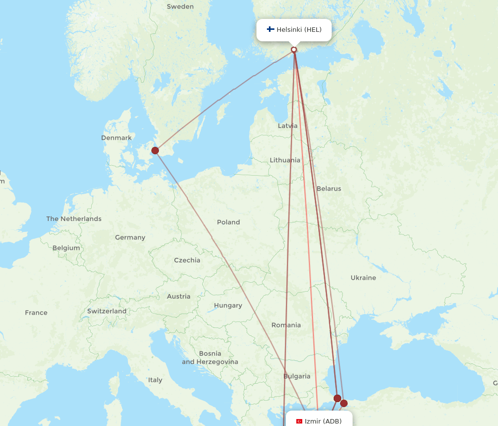 HEL-ADB flight routes