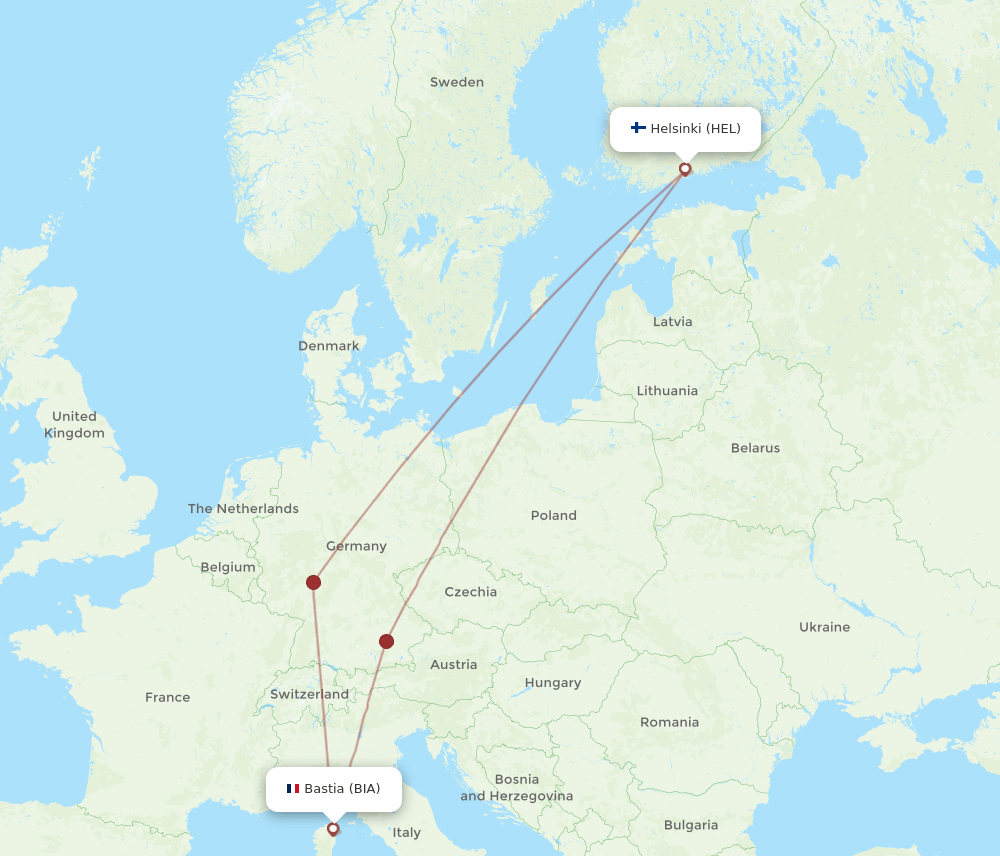 HEL-BIA flight routes