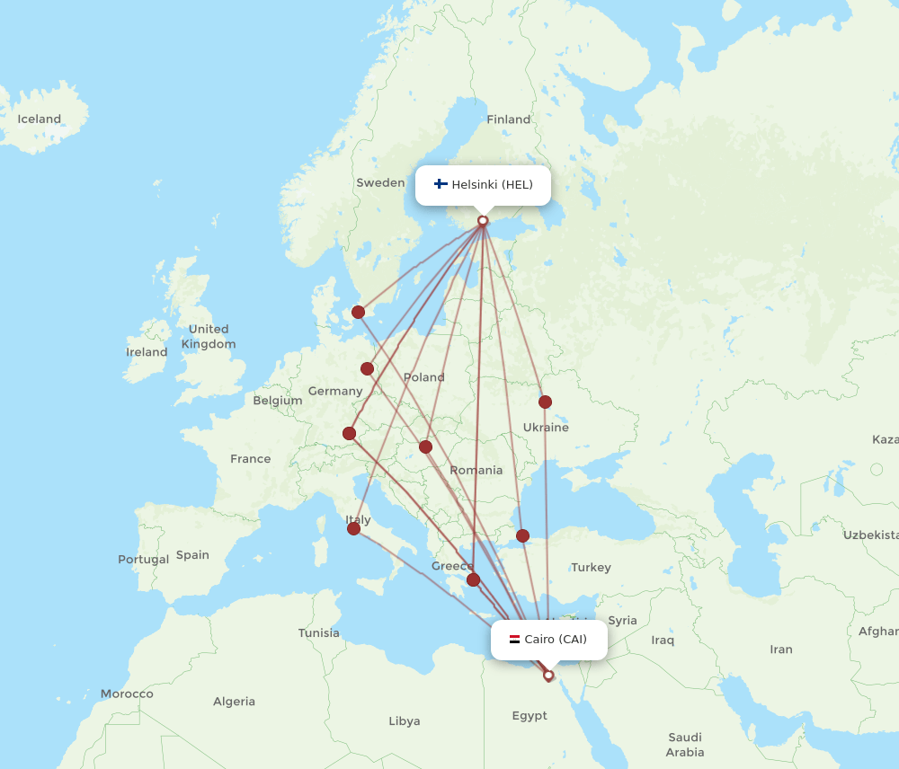 HEL-CAI flight routes