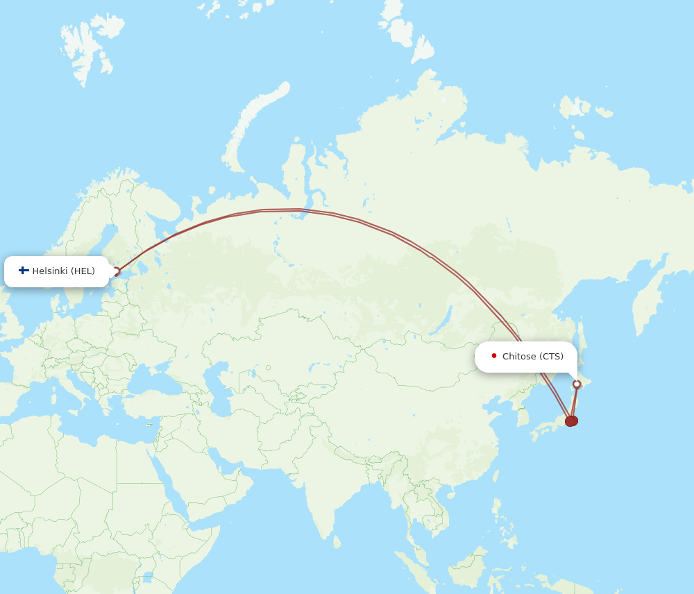 HEL-CTS flight routes