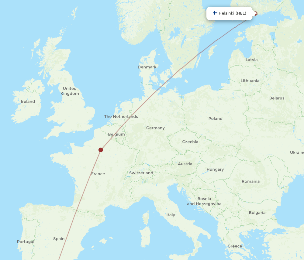 HEL-FEZ flight routes