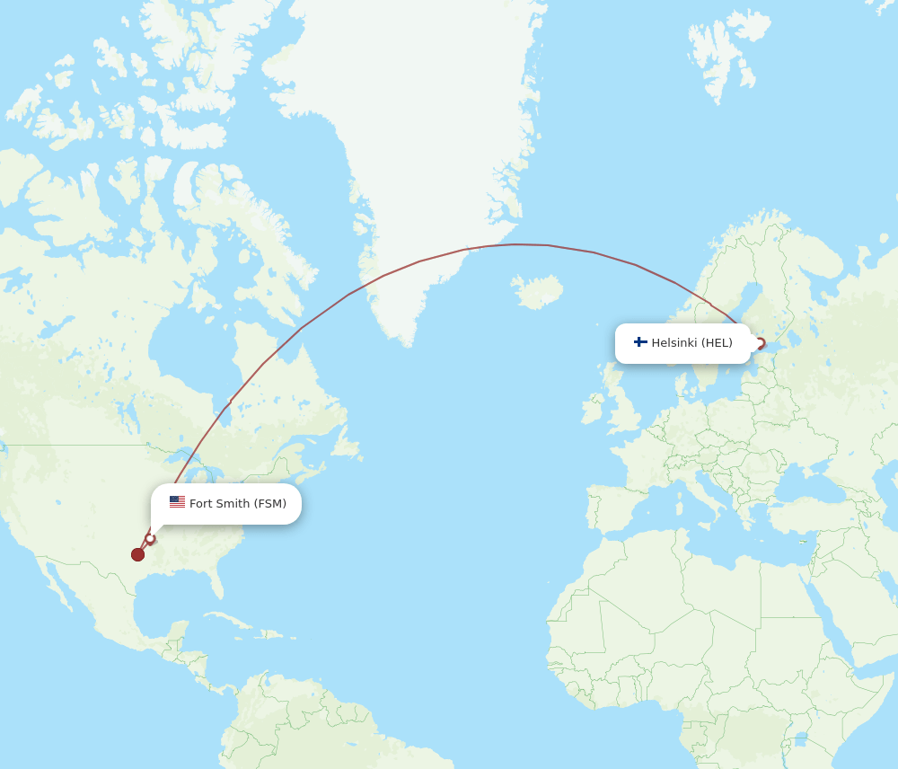 HEL-FSM flight routes