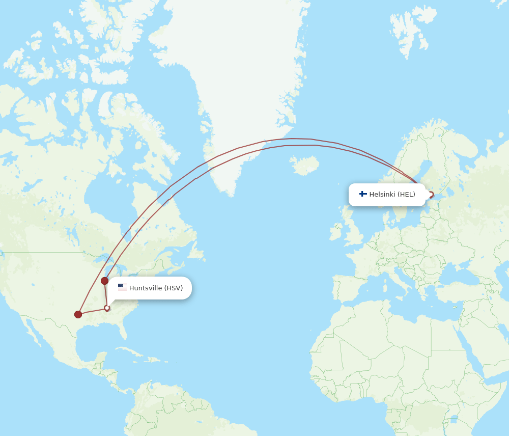HEL-HSV flight routes