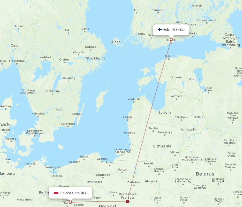 HEL-IEG flight routes