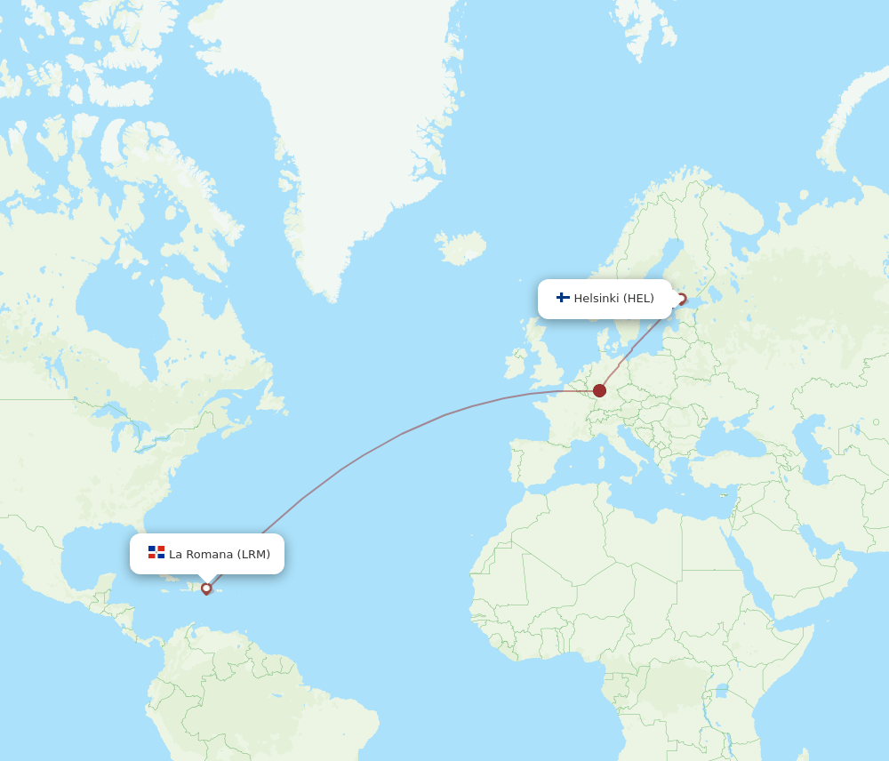 HEL-LRM flight routes