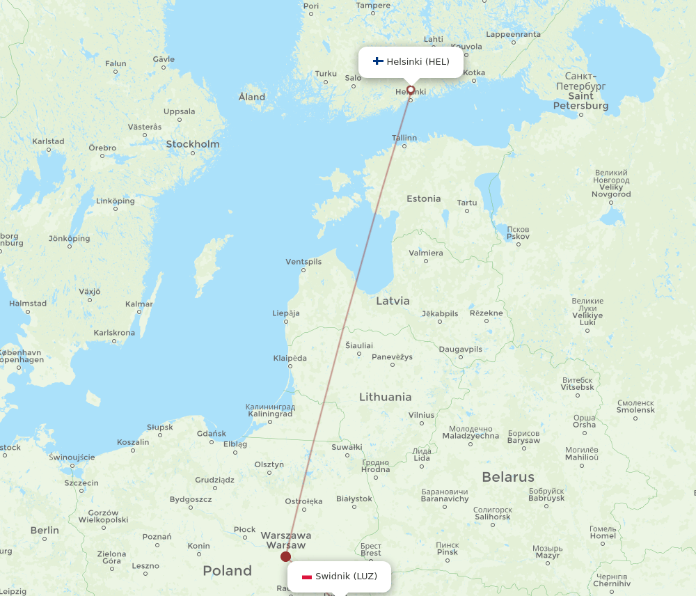 HEL-LUZ flight routes