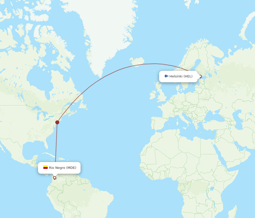 HEL-MDE flight routes