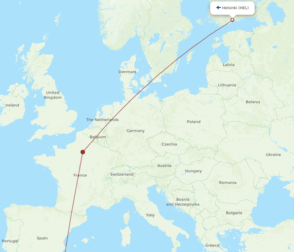 HEL-ORN flight routes