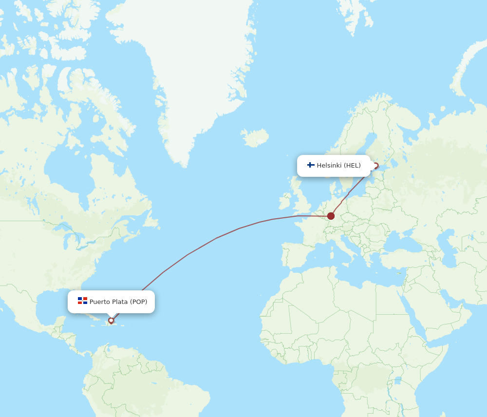 HEL-POP flight routes