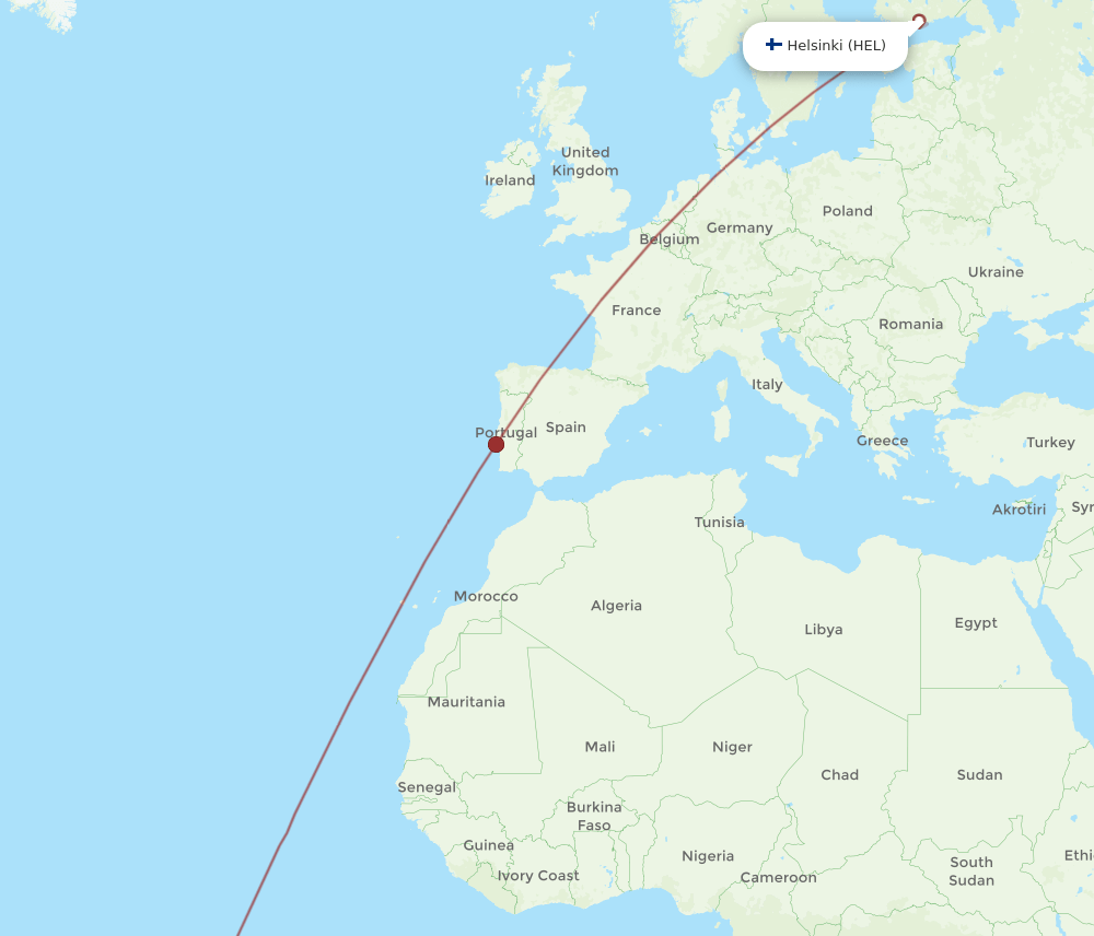 HEL-REC flight routes