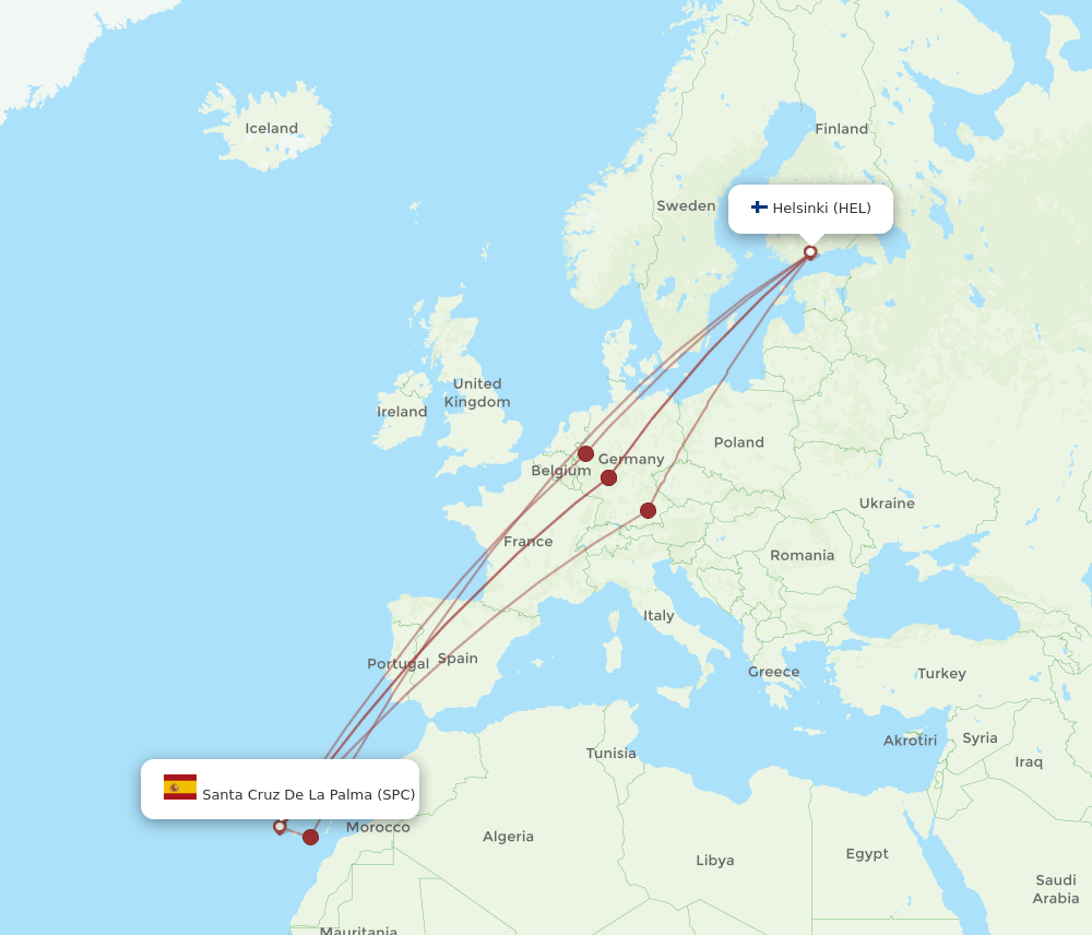 HEL-SPC flight routes
