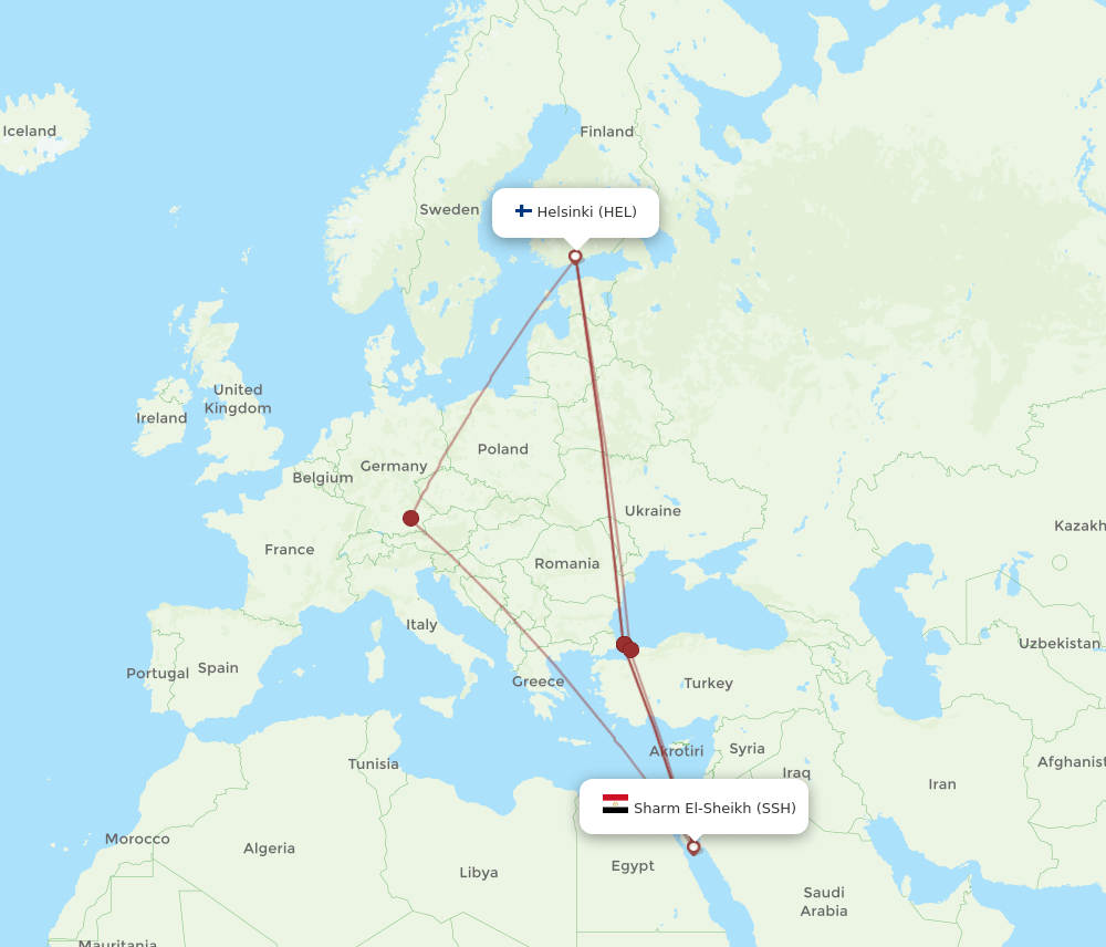 HEL-SSH flight routes