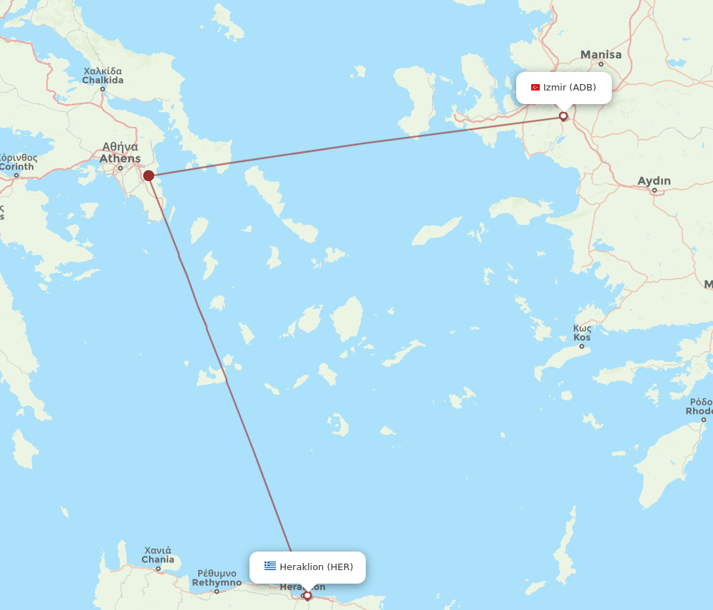HER-ADB flight routes
