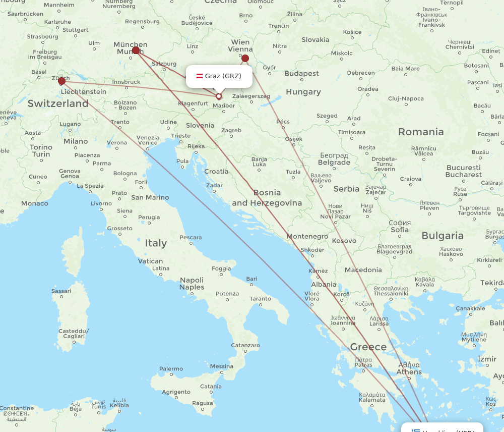 HER-GRZ flight routes