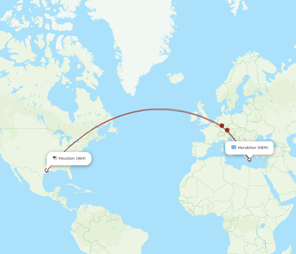 HER-IAH flight routes