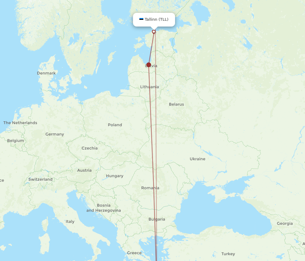 HER-TLL flight routes