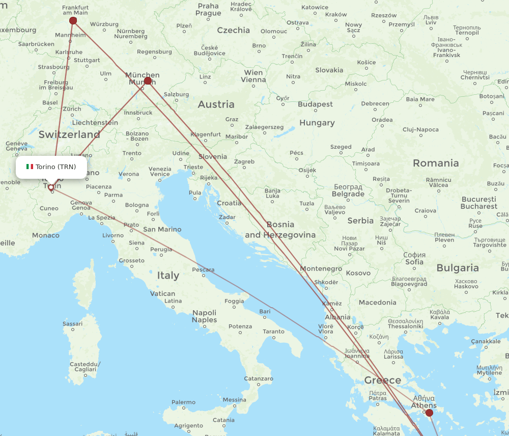 HER-TRN flight routes