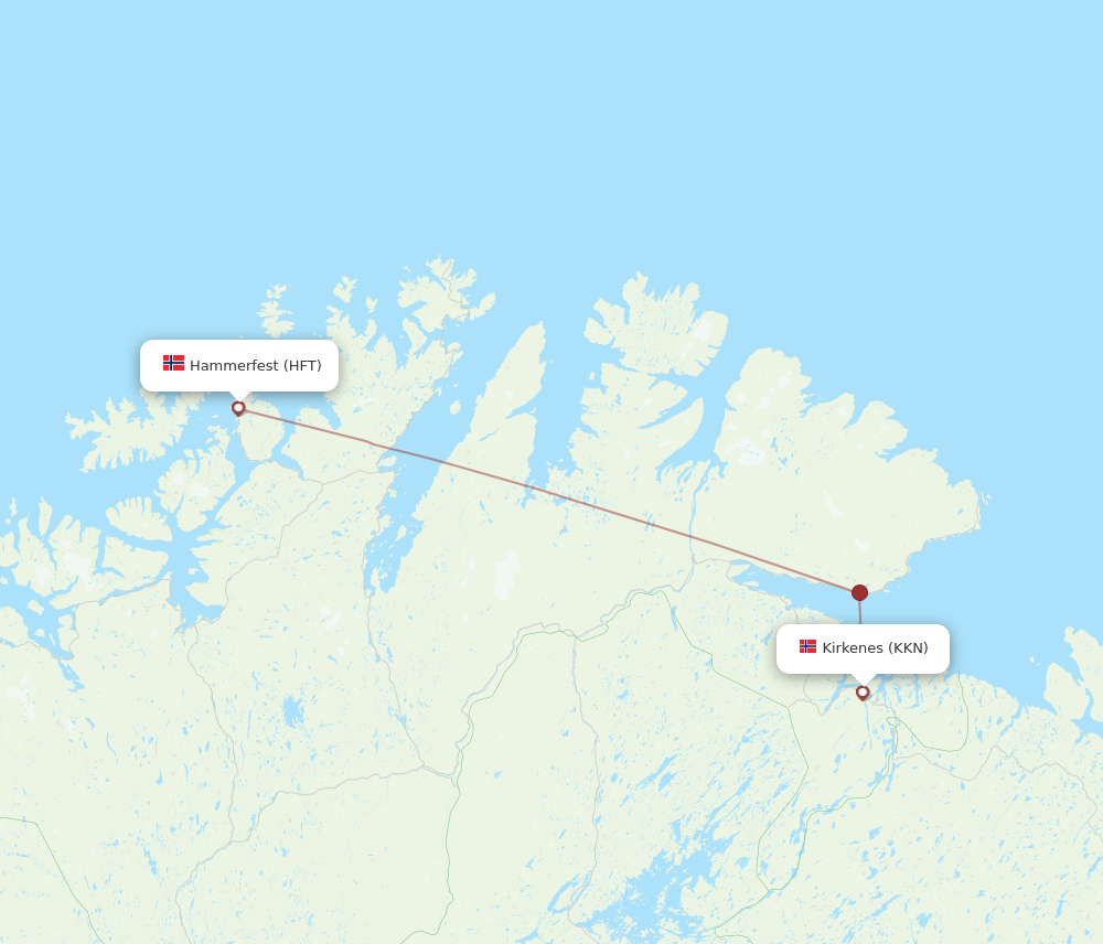HFT-KKN flight routes