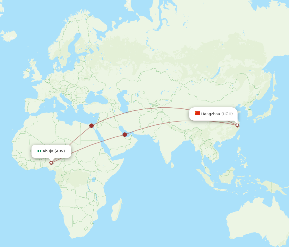 HGH-ABV flight routes