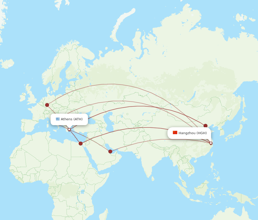 HGH-ATH flight routes