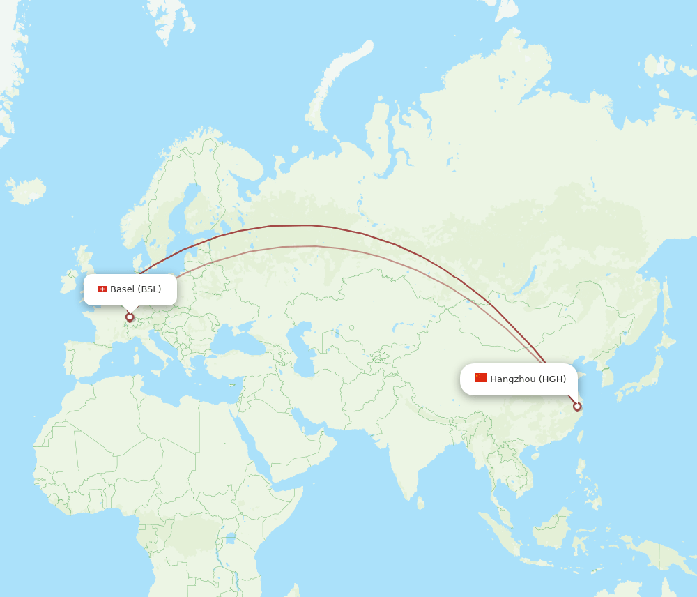 HGH-BSL flight routes