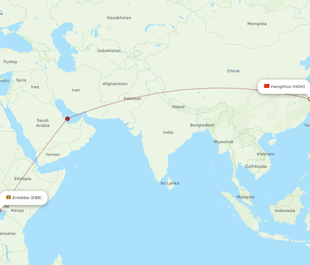 HGH-EBB flight routes