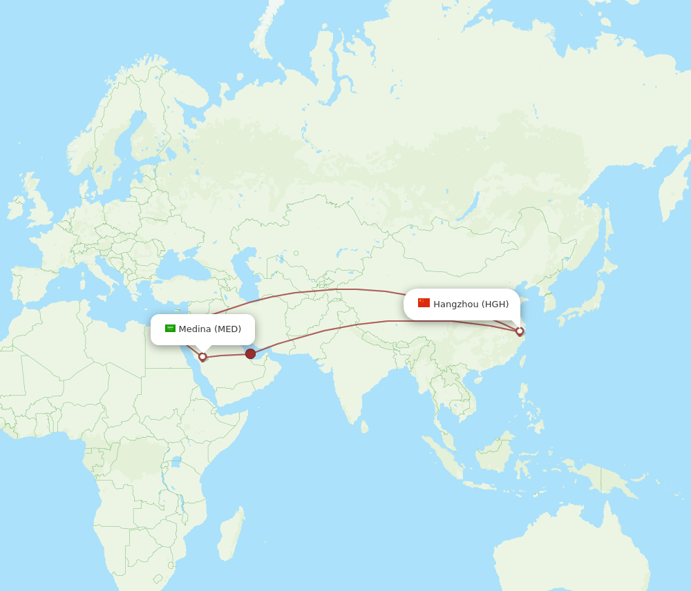 HGH-MED flight routes