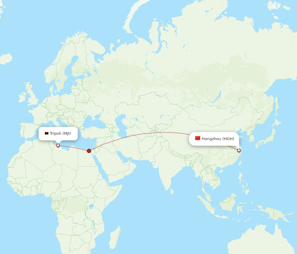 HGH-MJI flight routes