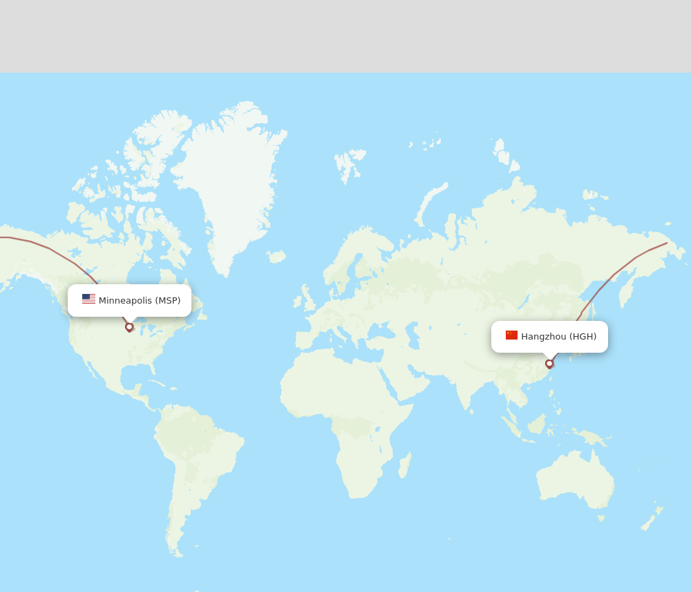 HGH-MSP flight routes