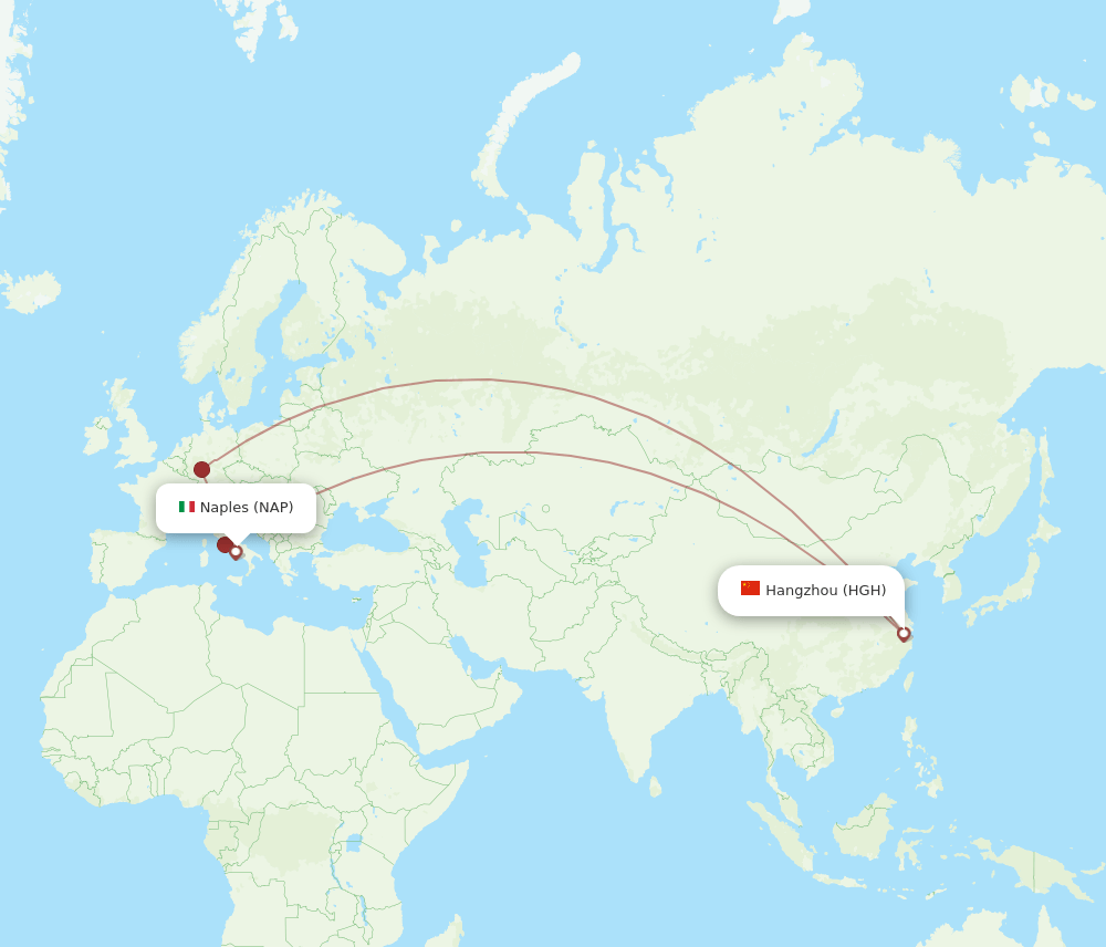 HGH-NAP flight routes